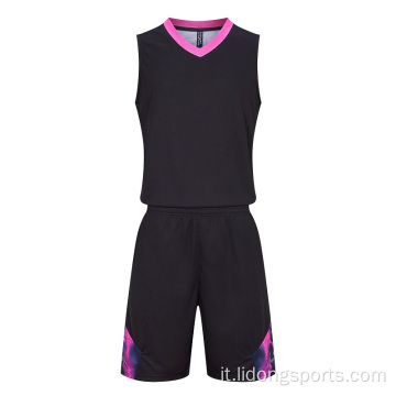 Set di maglia da basket di team di giovani addestramento sportivo